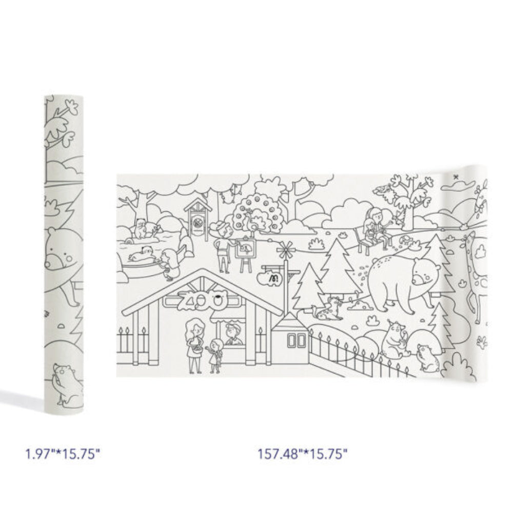 MIDEER lipnus spalvinimo rulonas, Magiškasis zoologijos sodas