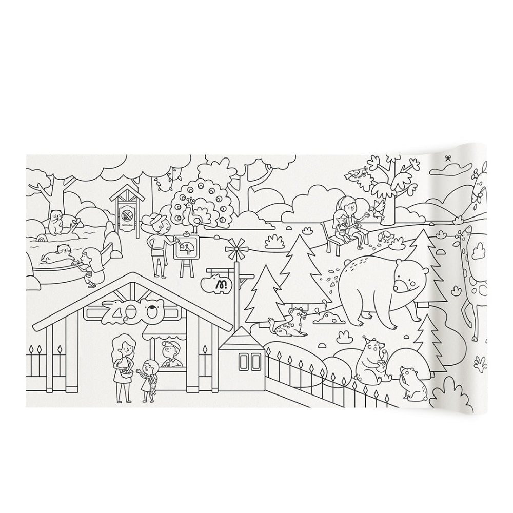 MIDEER lipnus spalvinimo rulonas, Magiškasis zoologijos sodas