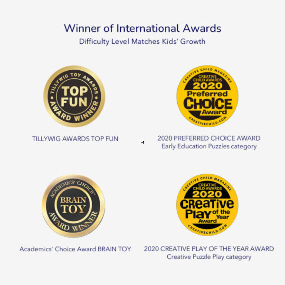 MIDEER pirmoji dėlionė Geometrija ir gyvūnai