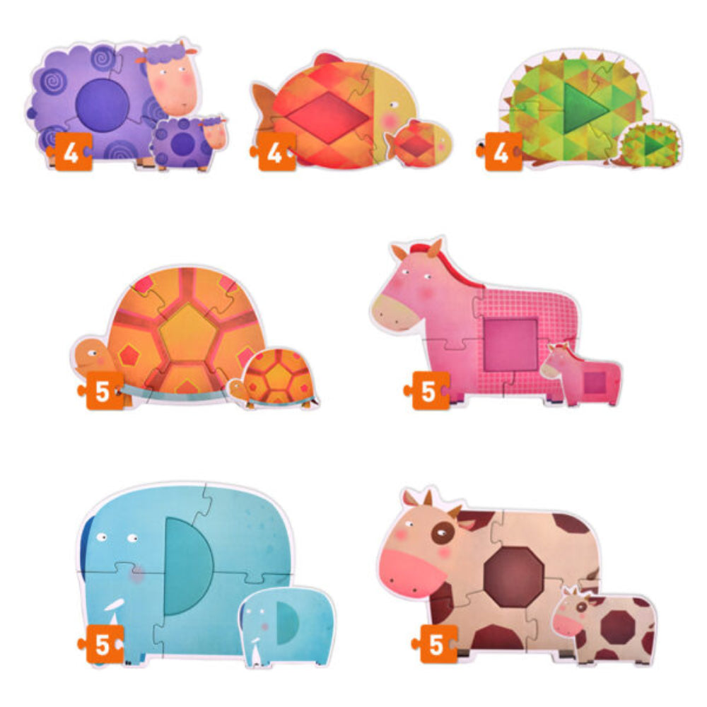 MIDEER pirmoji dėlionė Geometrija ir gyvūnai