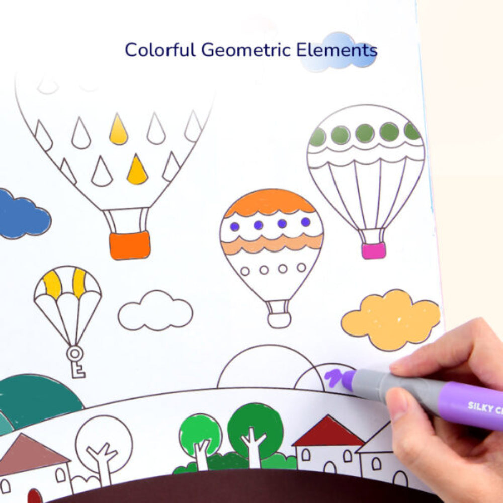 MIDEER didelė spalvinimo knyga, Mėlyna