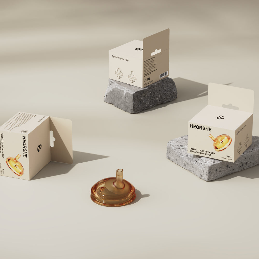 HEORSHE DENTAL CARE gertuvės kūdikiui snapelis, 9+ (naujasis modelis)