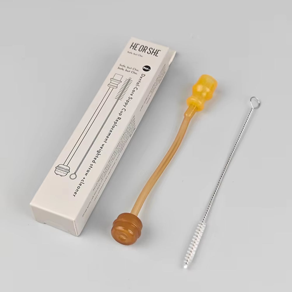 HEORSHE DENTAL CARE gertuvės kūdikiui šiaudelis, 9+ (naujasis gertuvės modelis)