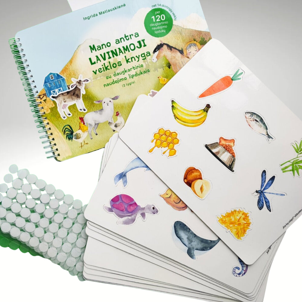 YES FOR SKILS Mano antra lavinamoji veiklos knyga su daugkartinio naudojimo lipdukais