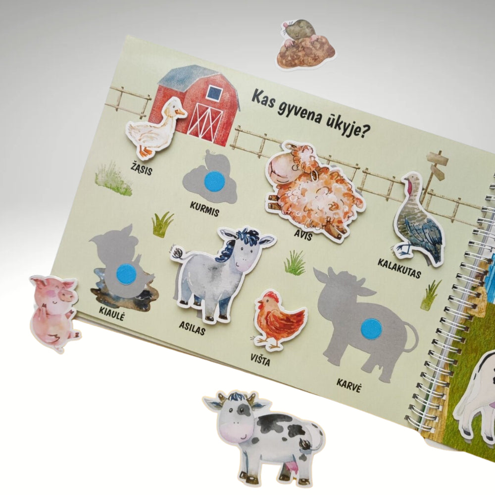 YES FOR SKILS Mano pirma lavinamoji veiklos knyga su daugkartinio naudojimo lipdukais