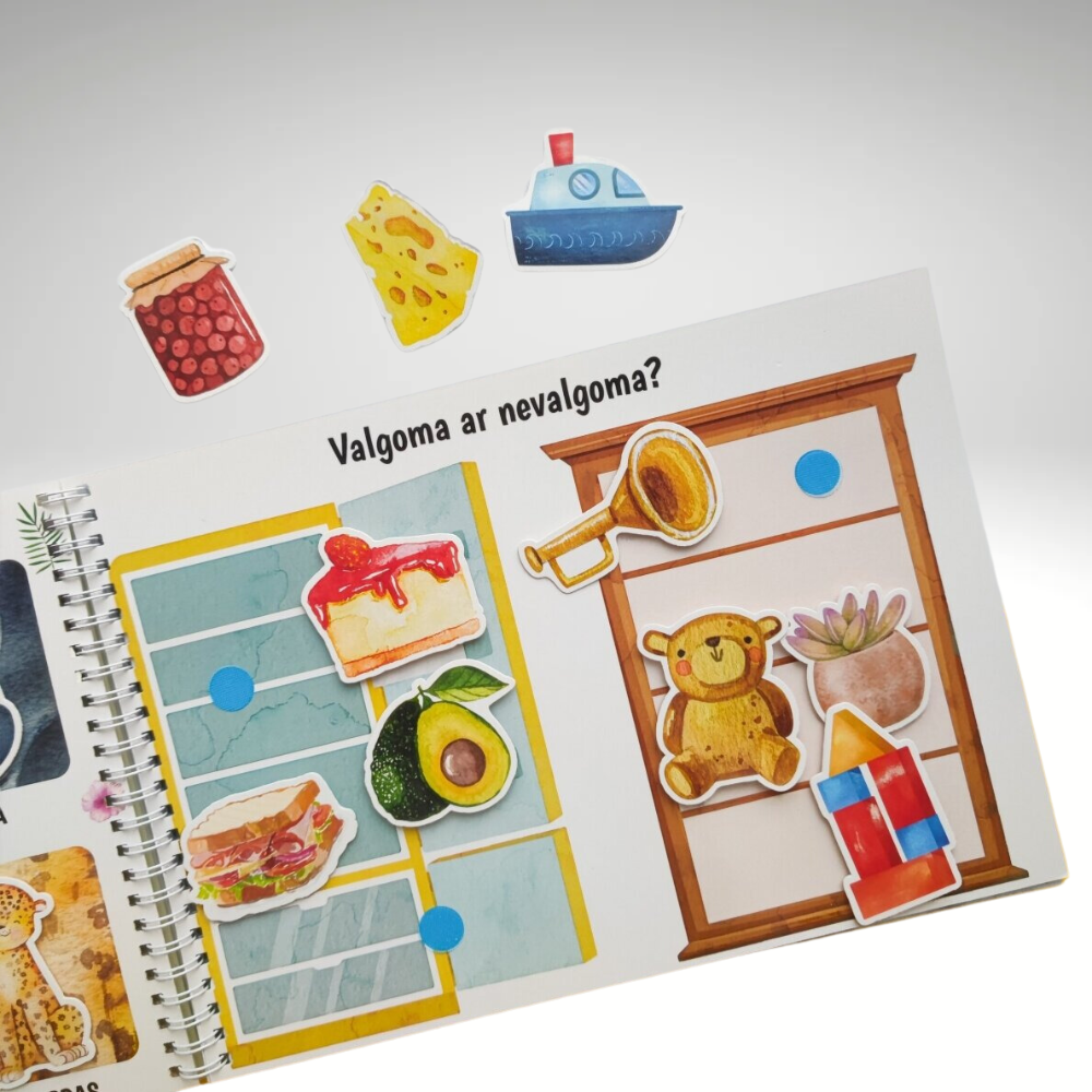 YES FOR SKILS Mano pirma lavinamoji veiklos knyga su daugkartinio naudojimo lipdukais