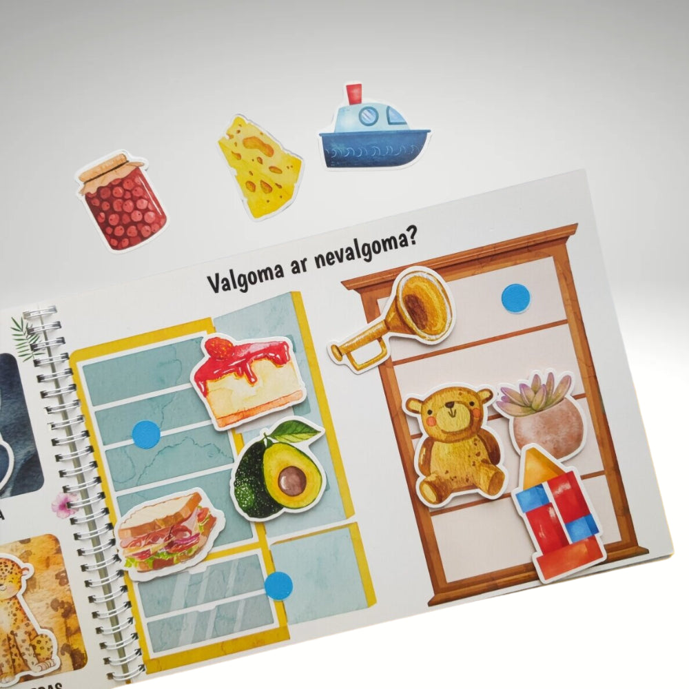 YES FOR SKILS Mano pirma lavinamoji veiklos knyga su daugkartinio naudojimo lipdukais