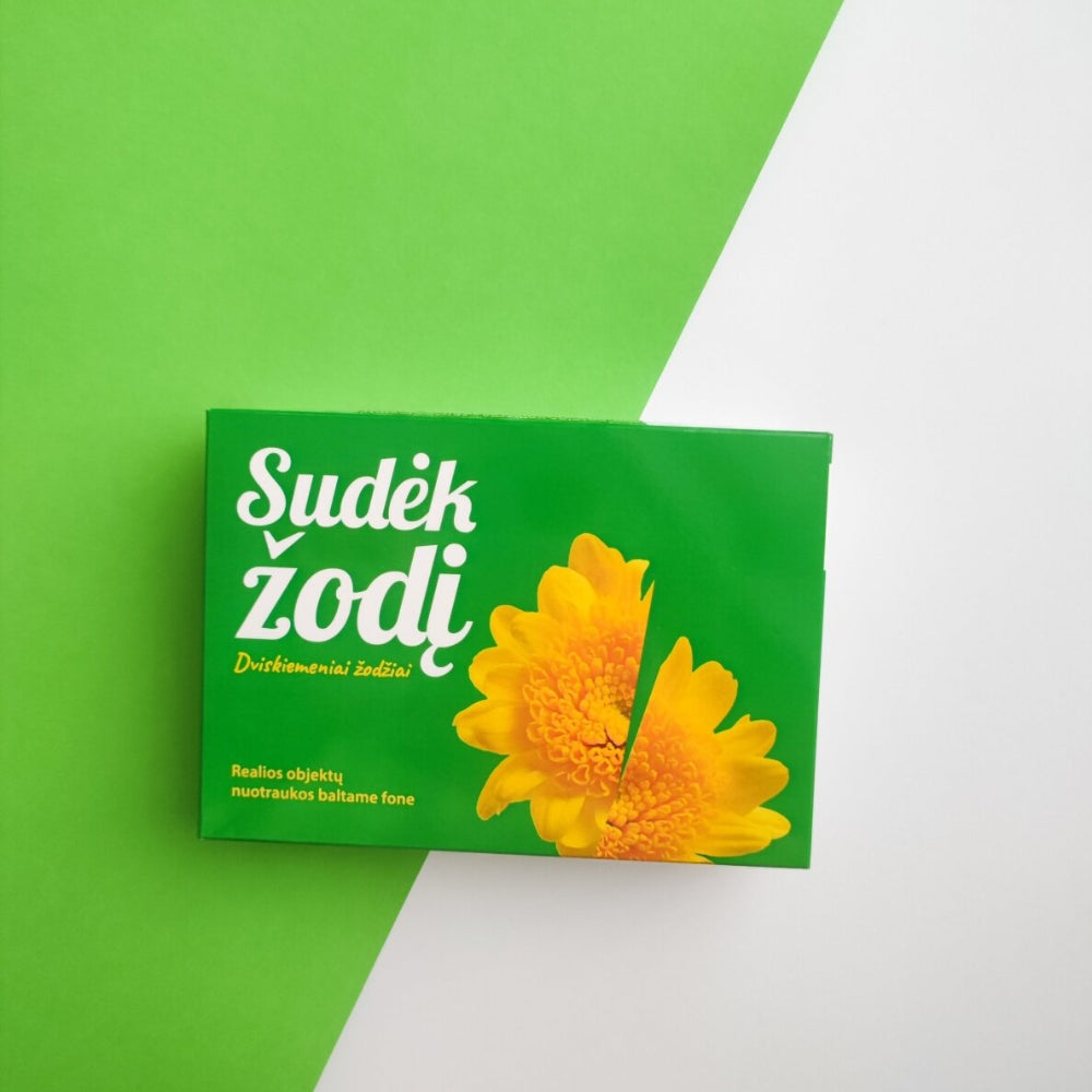 YES FOR SKILLS Skaitymo kortelės „Sudėk žodį. Dviskiemeniai žodžiai“