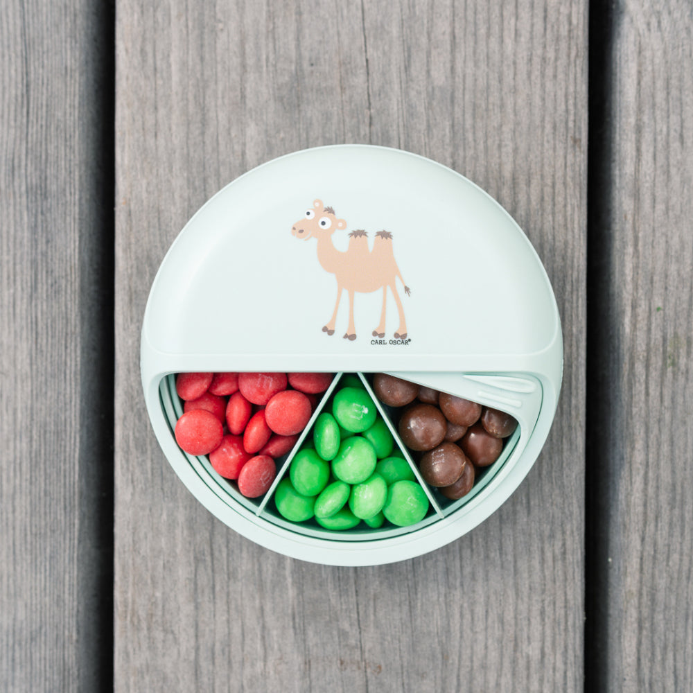 CARL OSCAR besisukanti užkandžių dėžutė, SNACK DISC, KUPRANUGARIS, 15 cm.