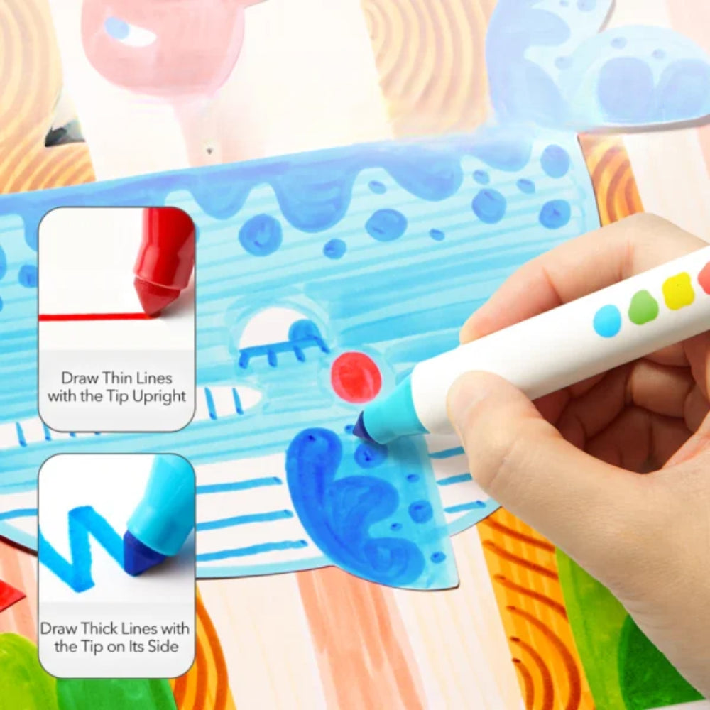 MIDEER nuplaunami markeriai /flomasteriai, 24 spalvos