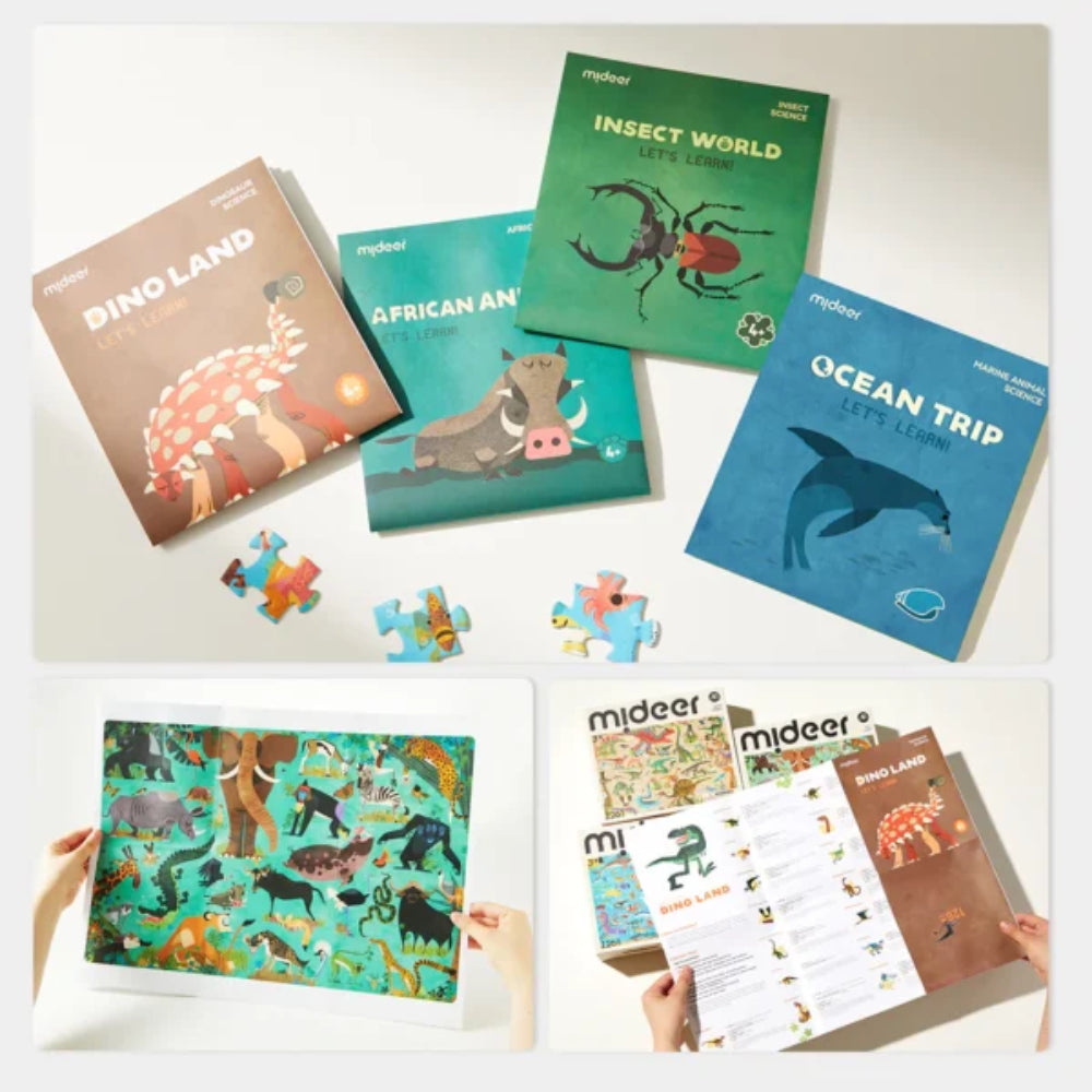 MIDEER edukacinė dėlionė, Afrikos gyvūnai