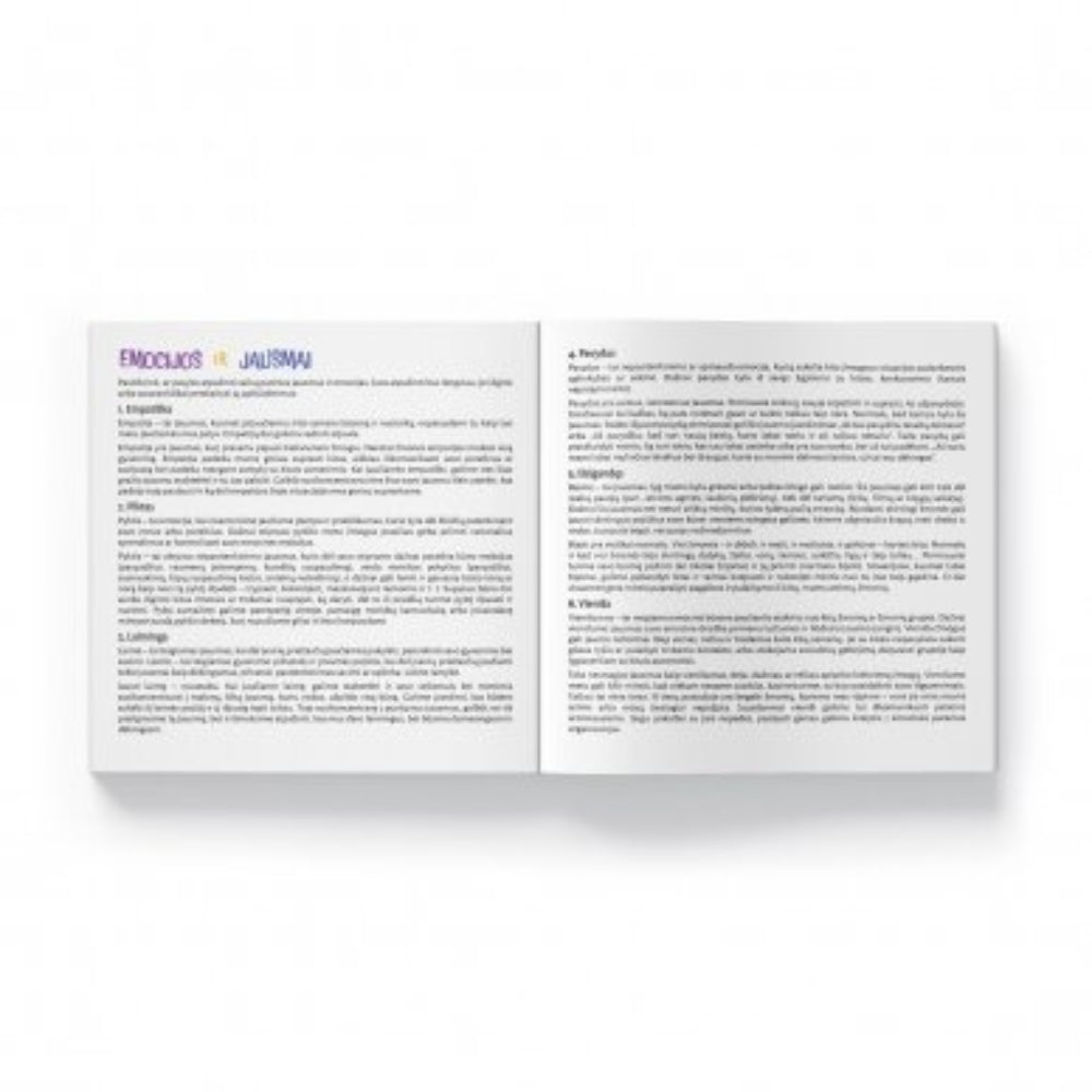 YES FOR SKILLS knyga "Emocijos ir Jausmai. Atpažink ir įvardink"