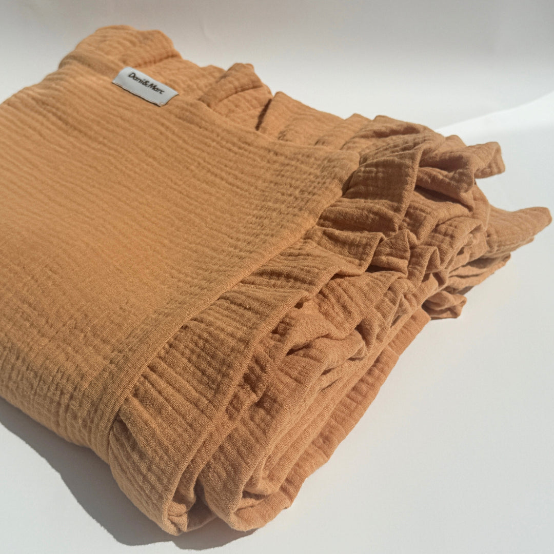 DANI&MARC muslino pledas vaikams, 100x130, plytų