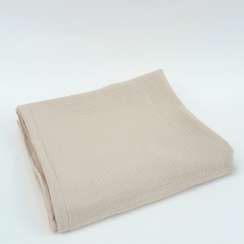 DANI&MARC muslino vystyklas, 100x100, smėlinė