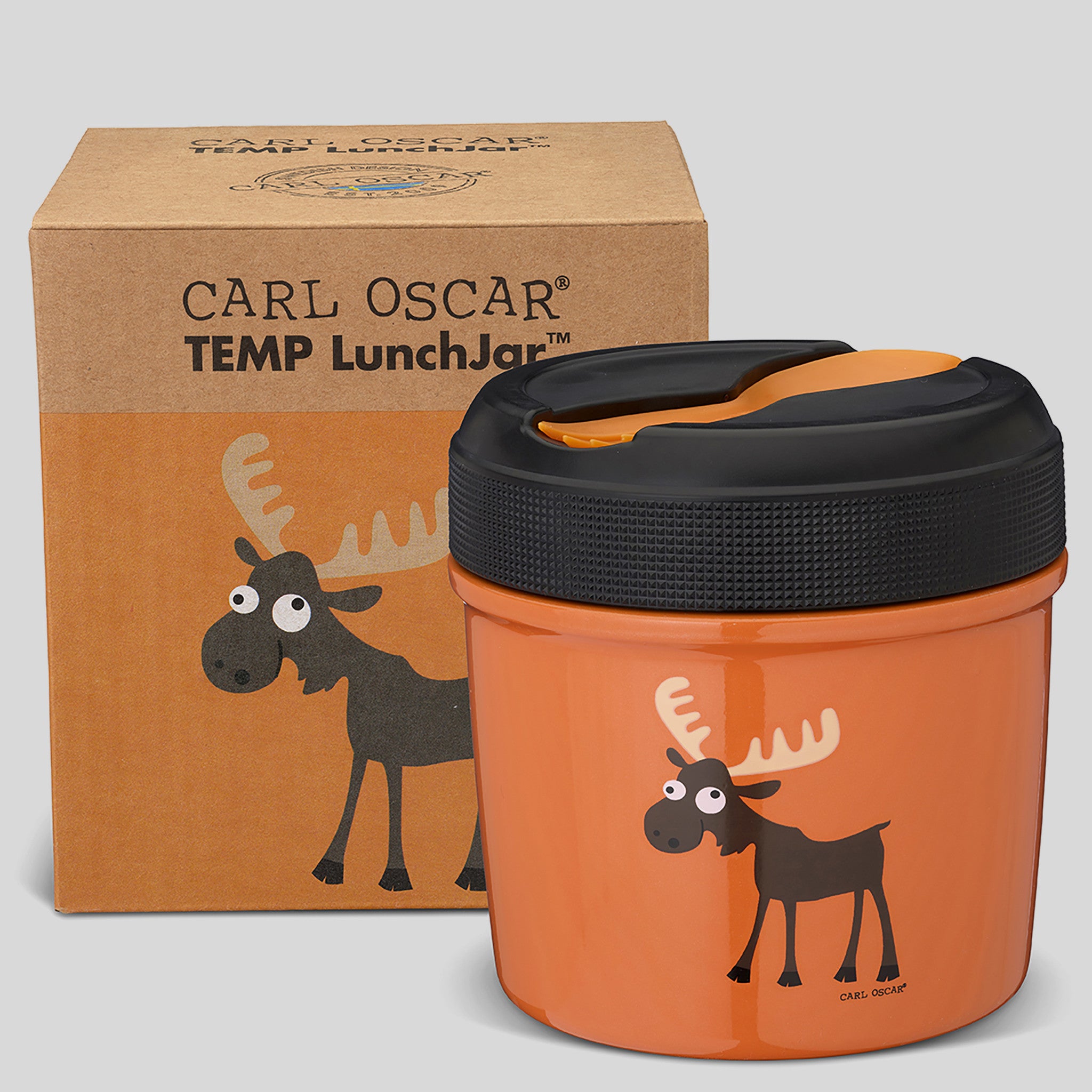 CARL OSCAR termosas maistui,ORANŽINĖ, BRIEDIS, 500 ml.