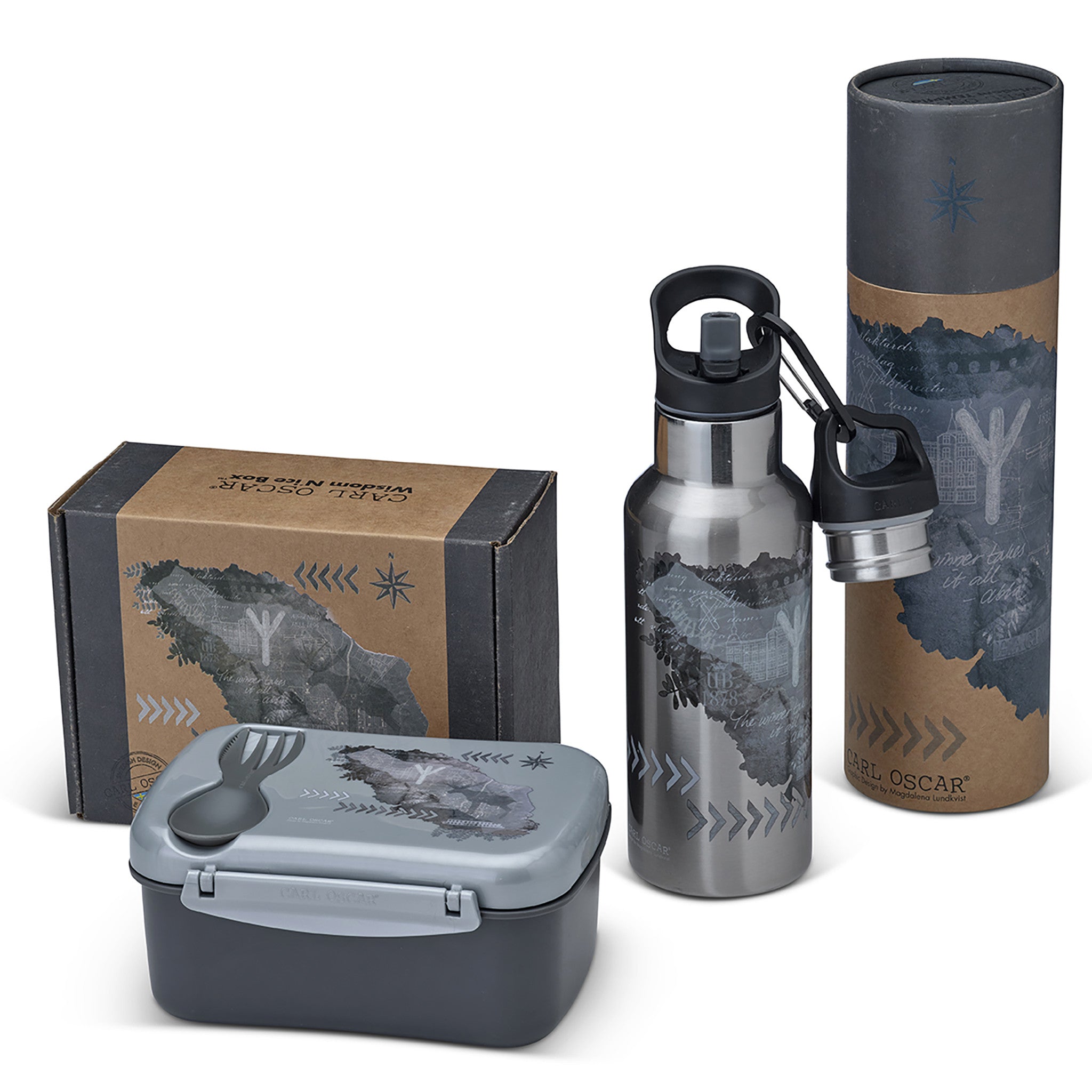 CARL OSCAR pietų dėžutė, PILKA