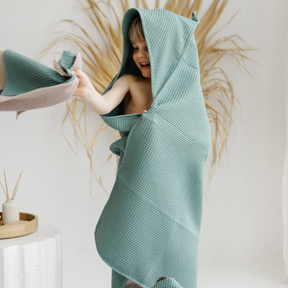 DANI&MARC rankšluostis su gobtuvu 95x100, ŽALIA