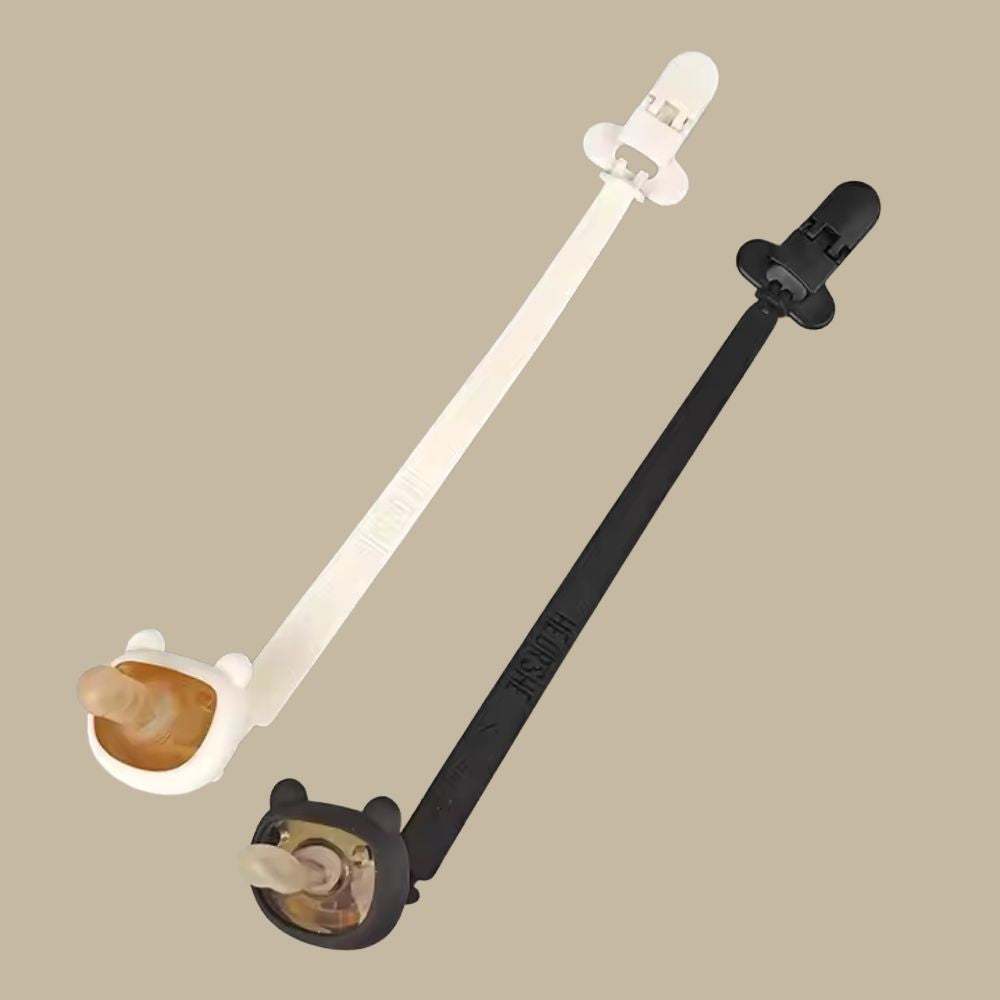 HEORSHE silikoninis čiulptuko laikiklis, BALTA