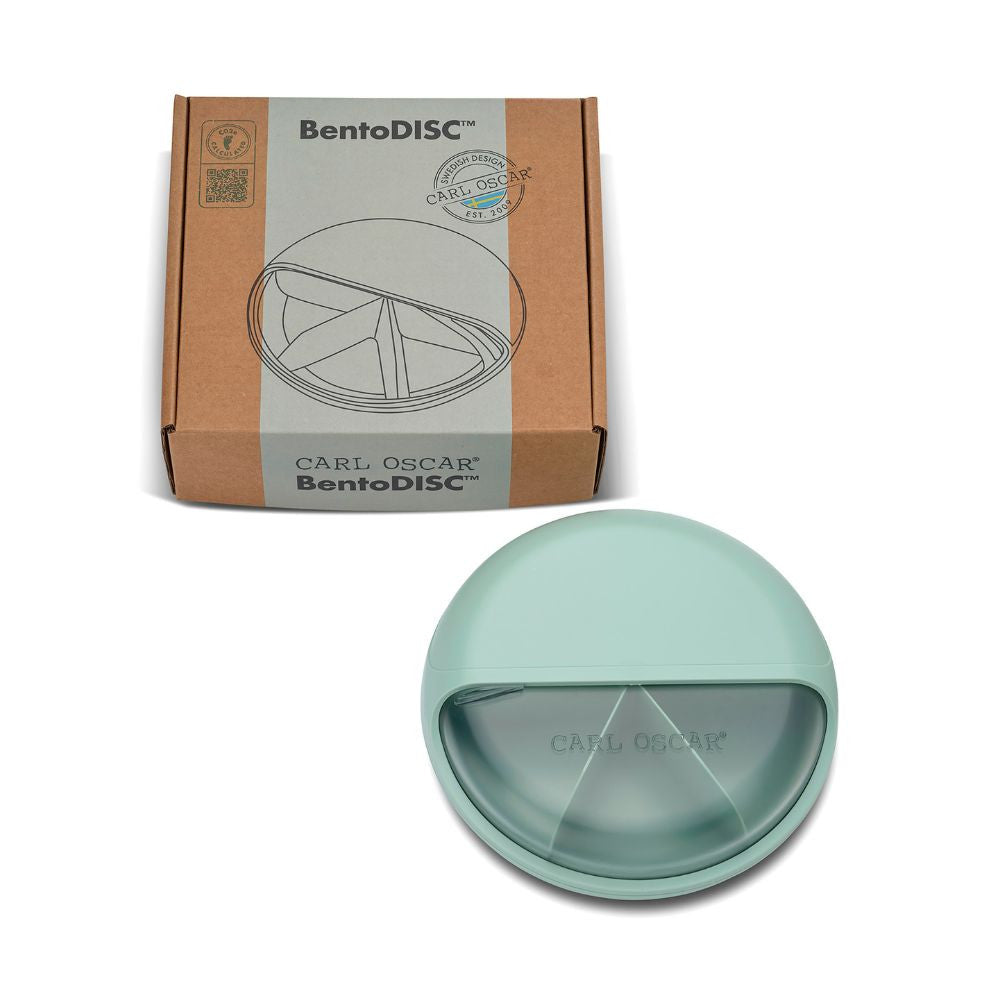 CARL OSCAR besisukanti užkandžių dėžutė, BENTO DISC, MĖTINĖ, 18 cm.
