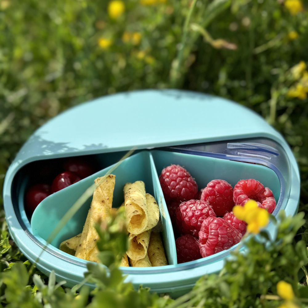 CARL OSCAR besisukanti užkandžių dėžutė, BENTO DISC, MĖTINĖ, 18 cm.