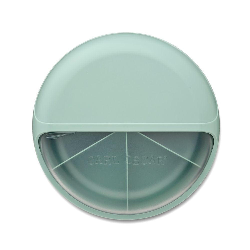 CARL OSCAR besisukanti užkandžių dėžutė, BENTO DISC, MĖTINĖ, 18 cm.