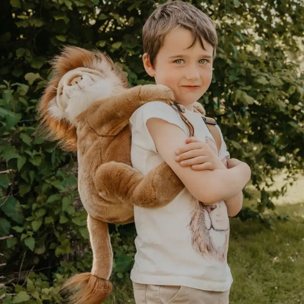 WILD&SOFT vaikiška pliušinė kuprinė, LIŪTAS