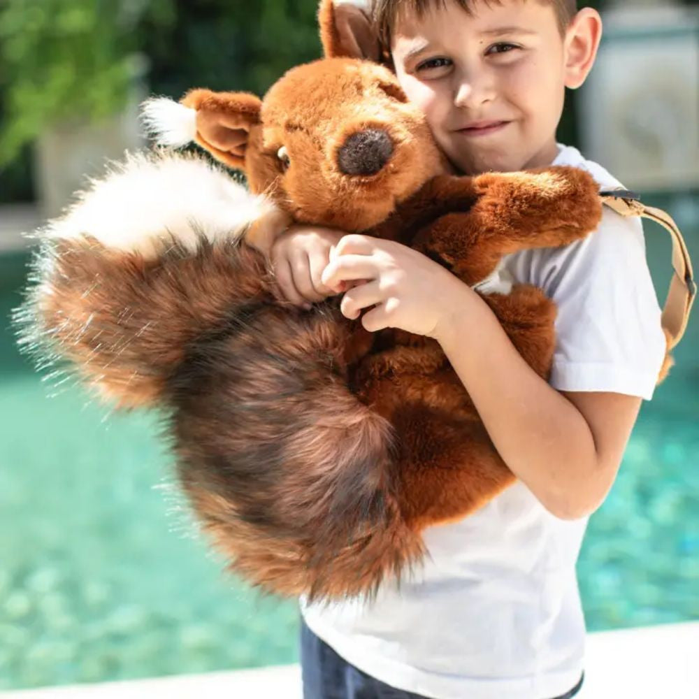 WILD&SOFT vaikiška pliušinė kuprinė, VOVERĖ