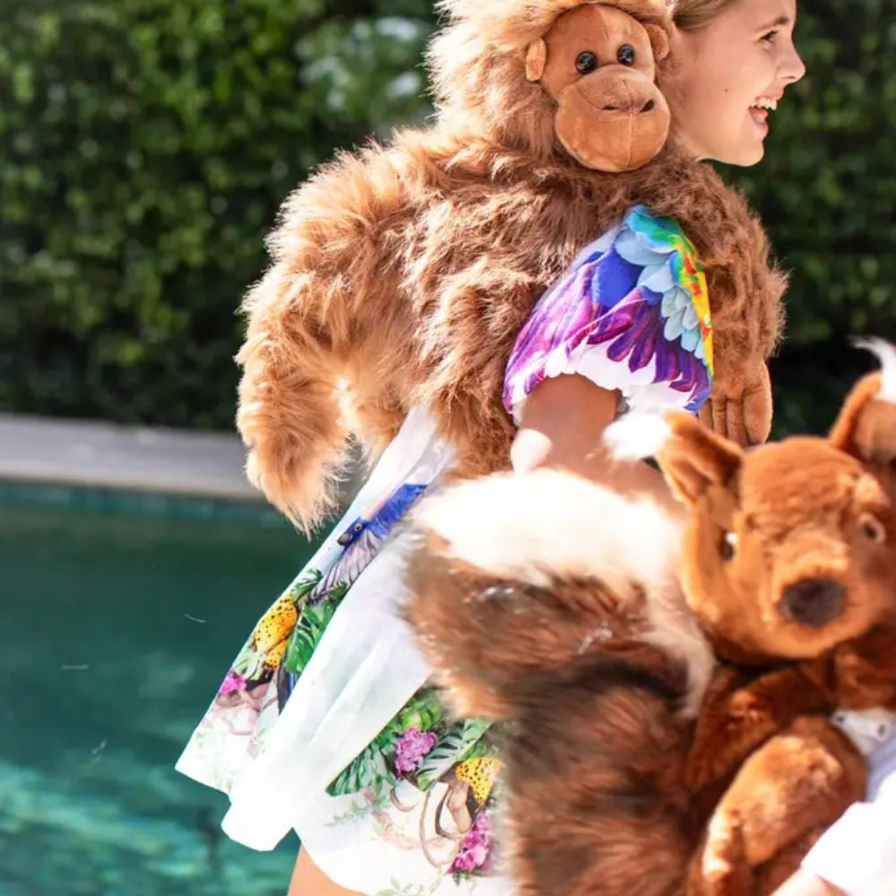 WILD&SOFT vaikiška pliušinė kuprinė, BEZDŽIONĖ