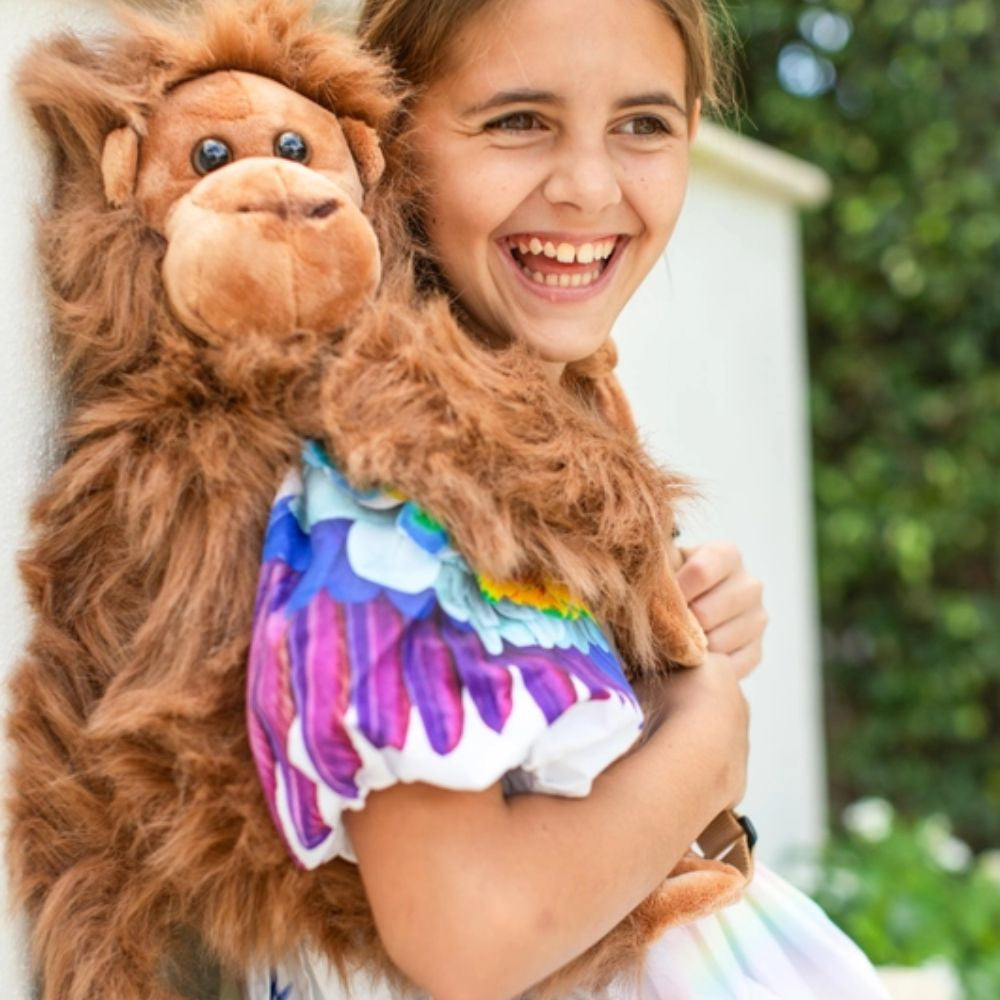 WILD&SOFT vaikiška pliušinė kuprinė, BEZDŽIONĖ