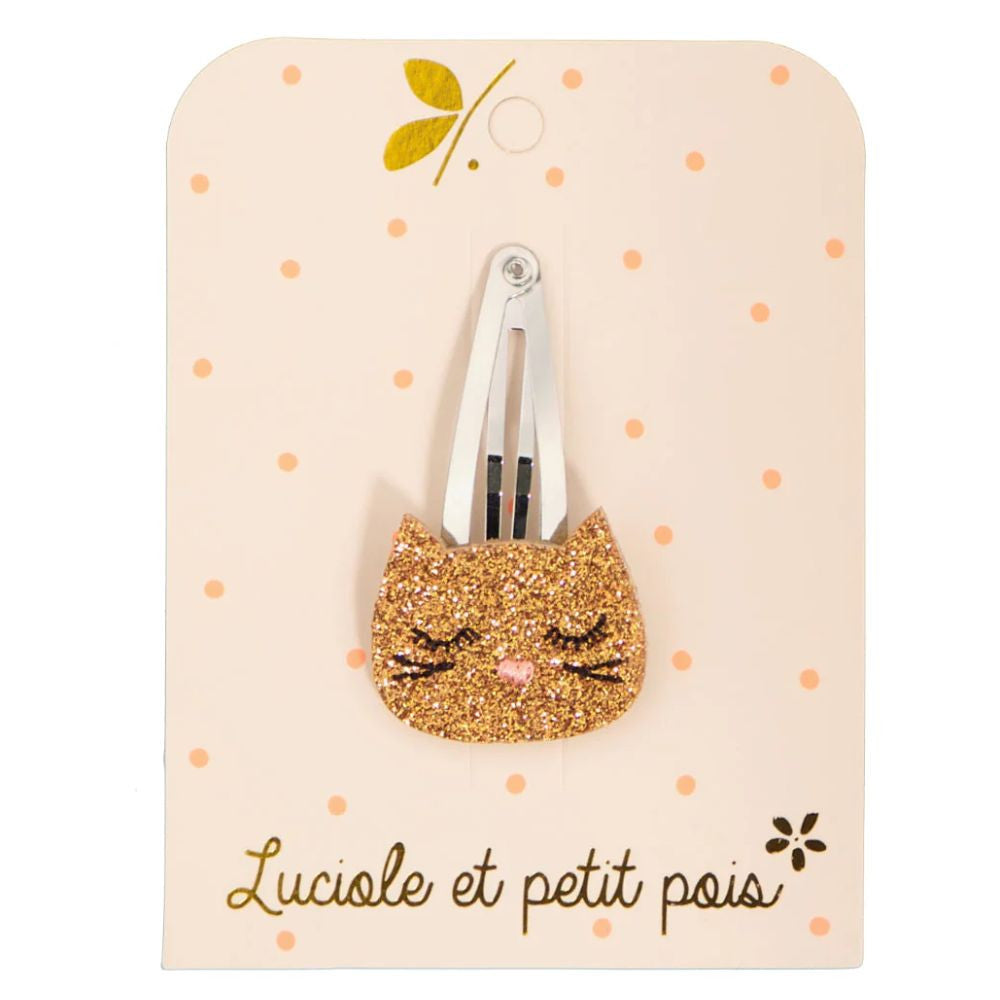 Plaukų segtukas mergaitėms, Bronzinis kačiukas