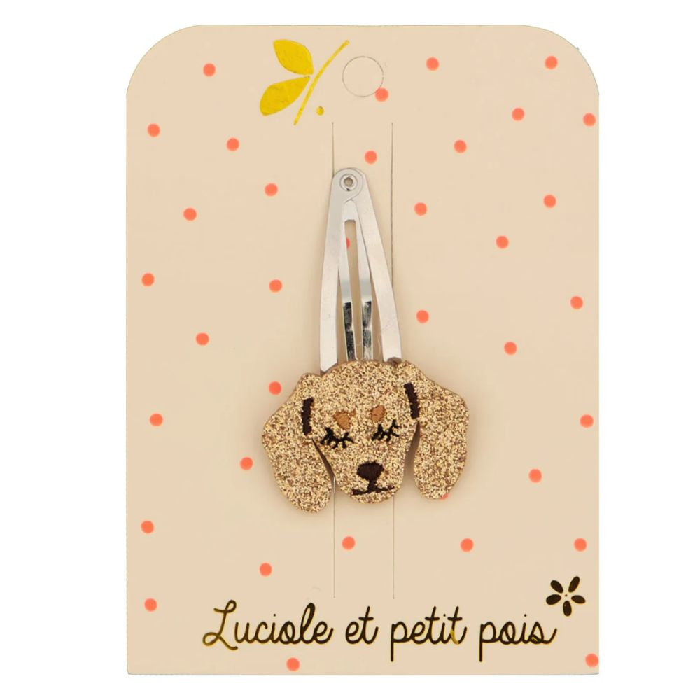 Plaukų segtukas mergaitėms, šuniukas