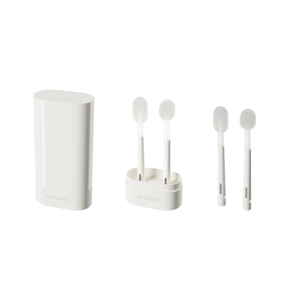 HEORSHE silikoninis dantų šepetėlis 2 vnt.