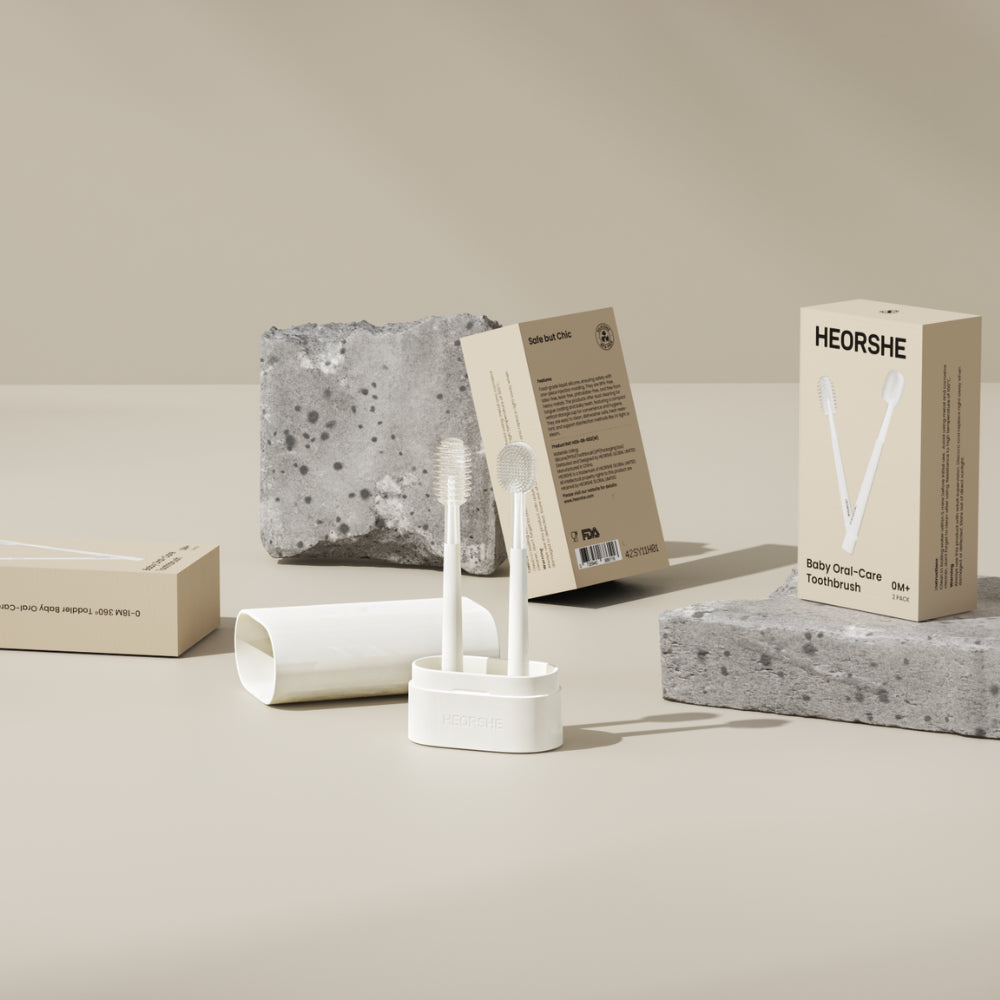 HEORSHE silikoninis dantų šepetėlis 2 vnt.