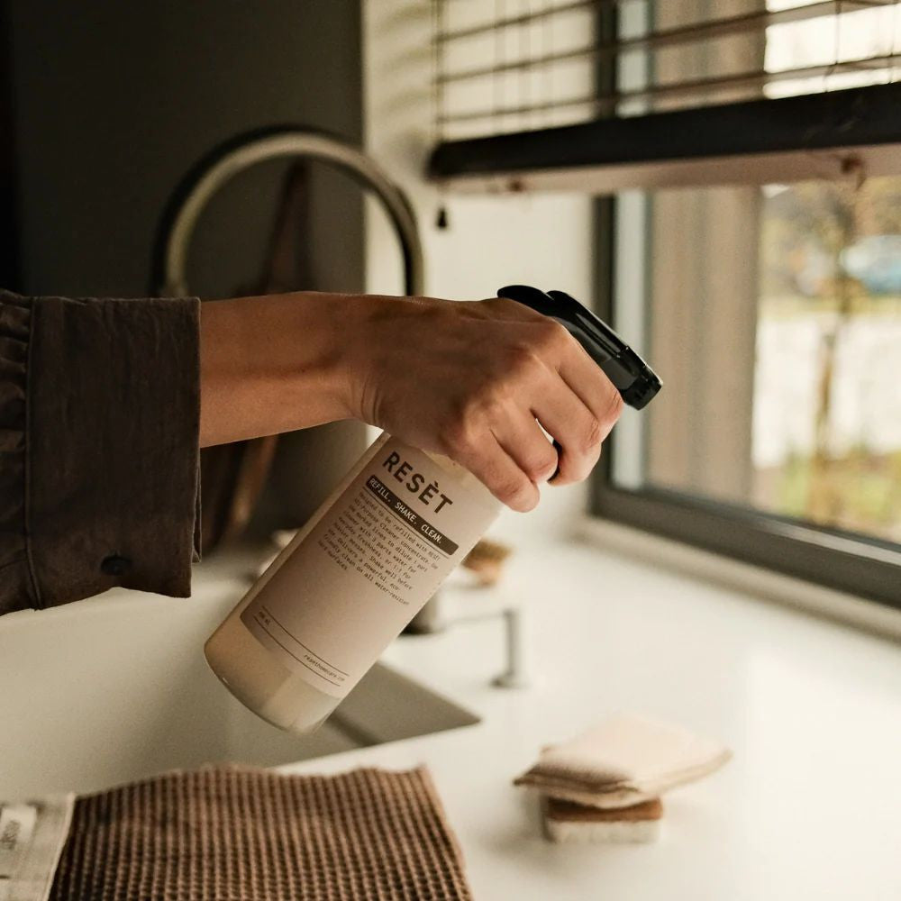 RESET daugkartinis tuščias buteliukas, skirtas užpildyti koncentruotu valikliu