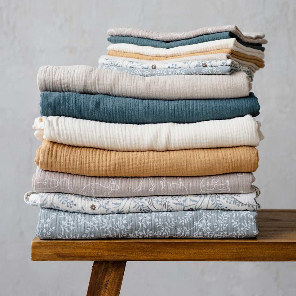 DANI&MARC muslino antklodės užvalkalas kūdikiui, 100x130, įvairių spalvų