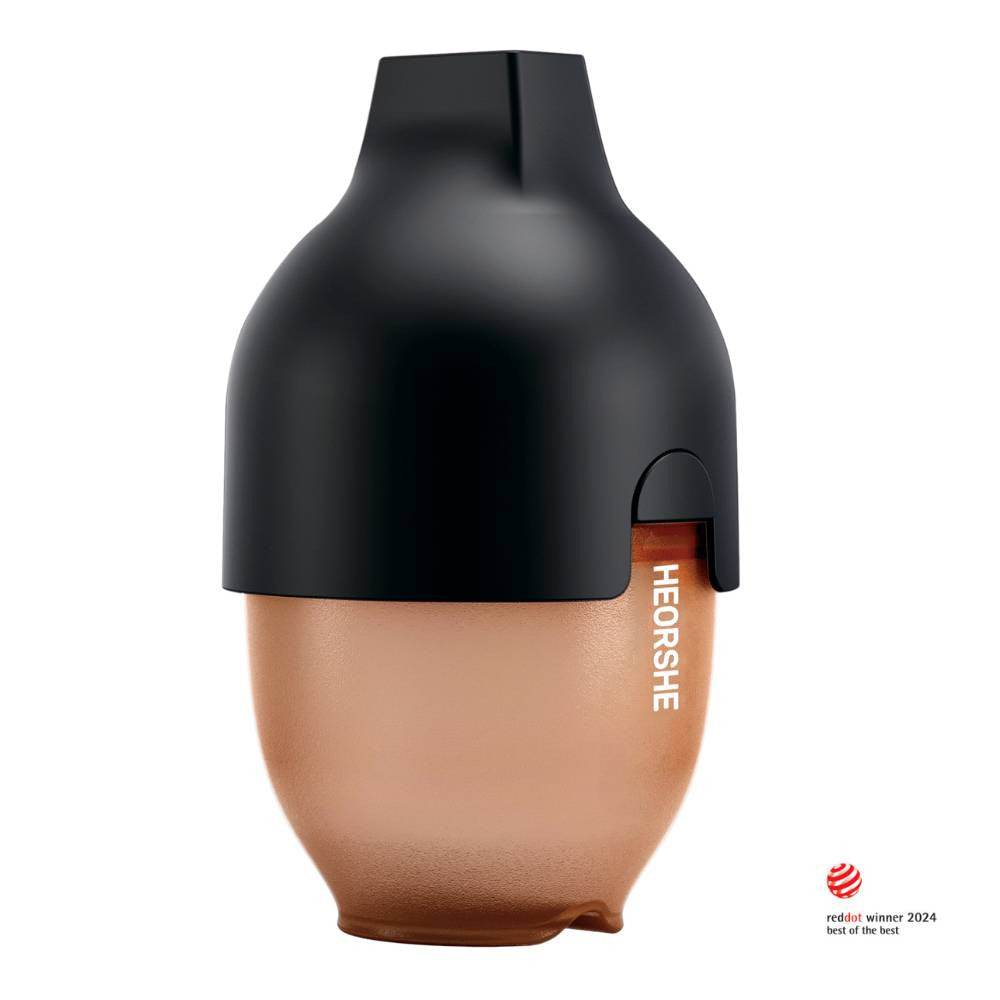 HEORSHE silikoninis buteliukas kūdikiui, 160 ml. JUODAS