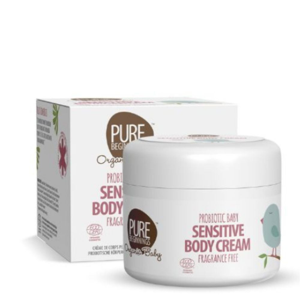PURE BEGINNINGS probiotinis kūno kremas kūdikiams be kvapo, 250 ml.