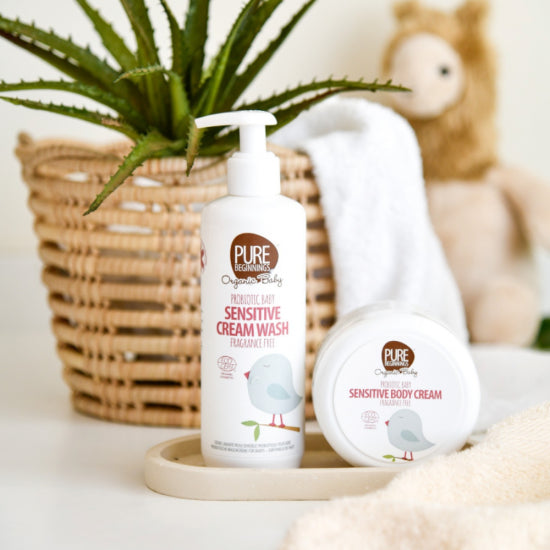 PURE BEGINNINGS probiotinis kūdikių prausiklis be kvapo, 250 ml.