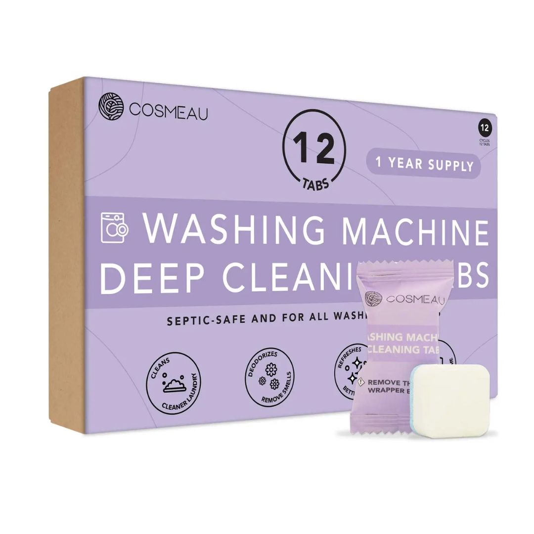 COSMEAU skalbimo mašinų  valymo tabletės, 12 vnt.