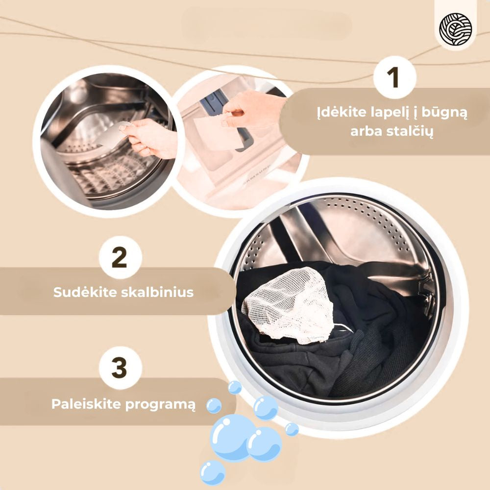 COSMEAU skalbimo ir skalbyklės priežiūros rinkinys