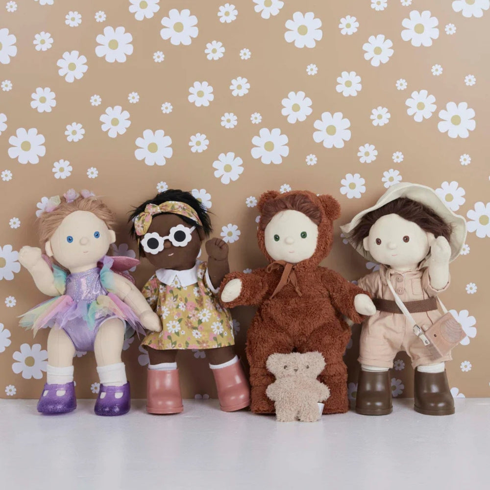 OLLI ELLA DINKUM LĖLĖS DRABUŽIŲ RINKINYS, TEDDY