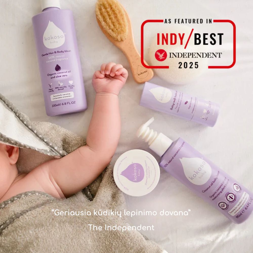 KOKOSO BABY MEGA kosmetikos rinkinys vaikams su kokosų aliejumi
