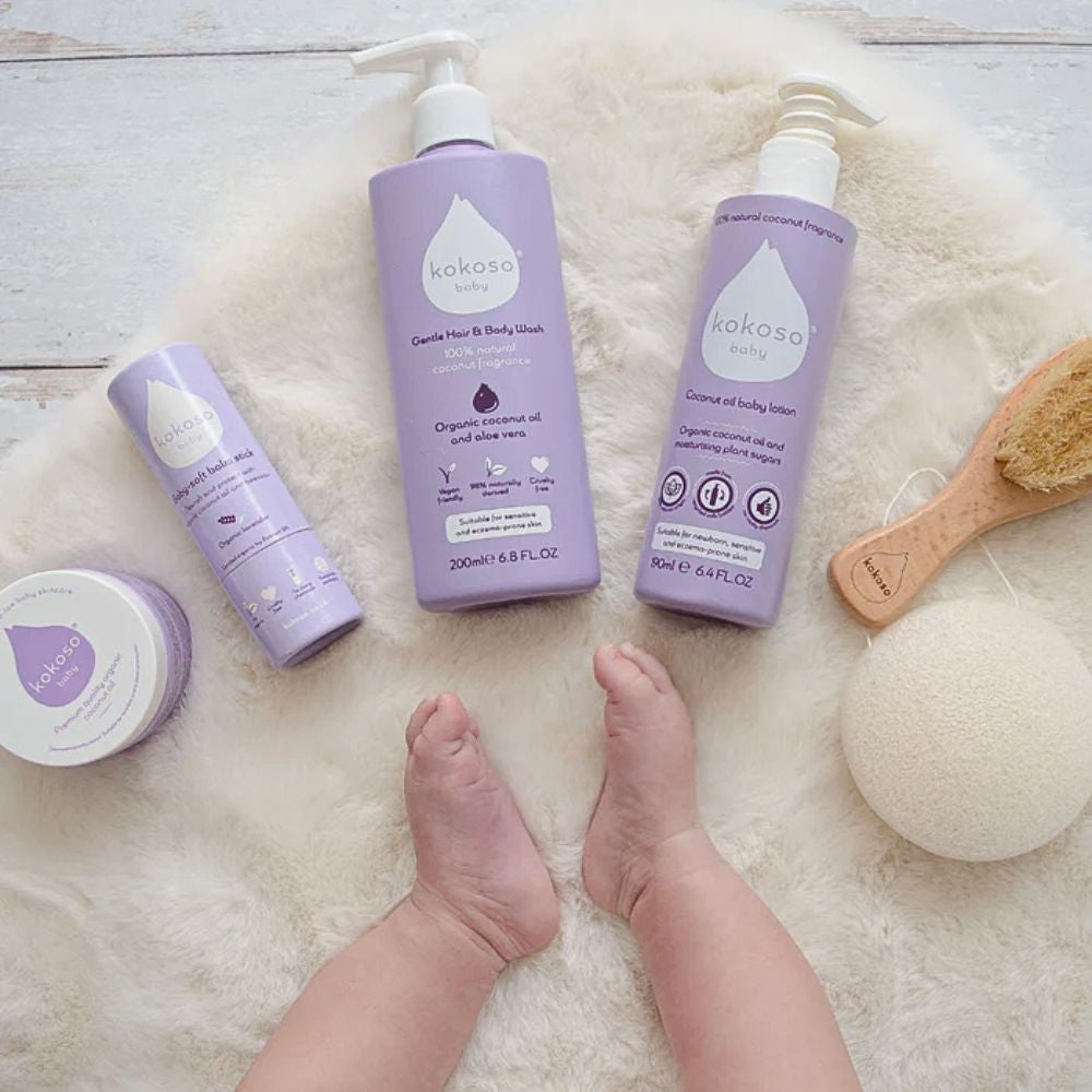 KOKOSO BABY MEGA kosmetikos rinkinys vaikams su kokosų aliejumi