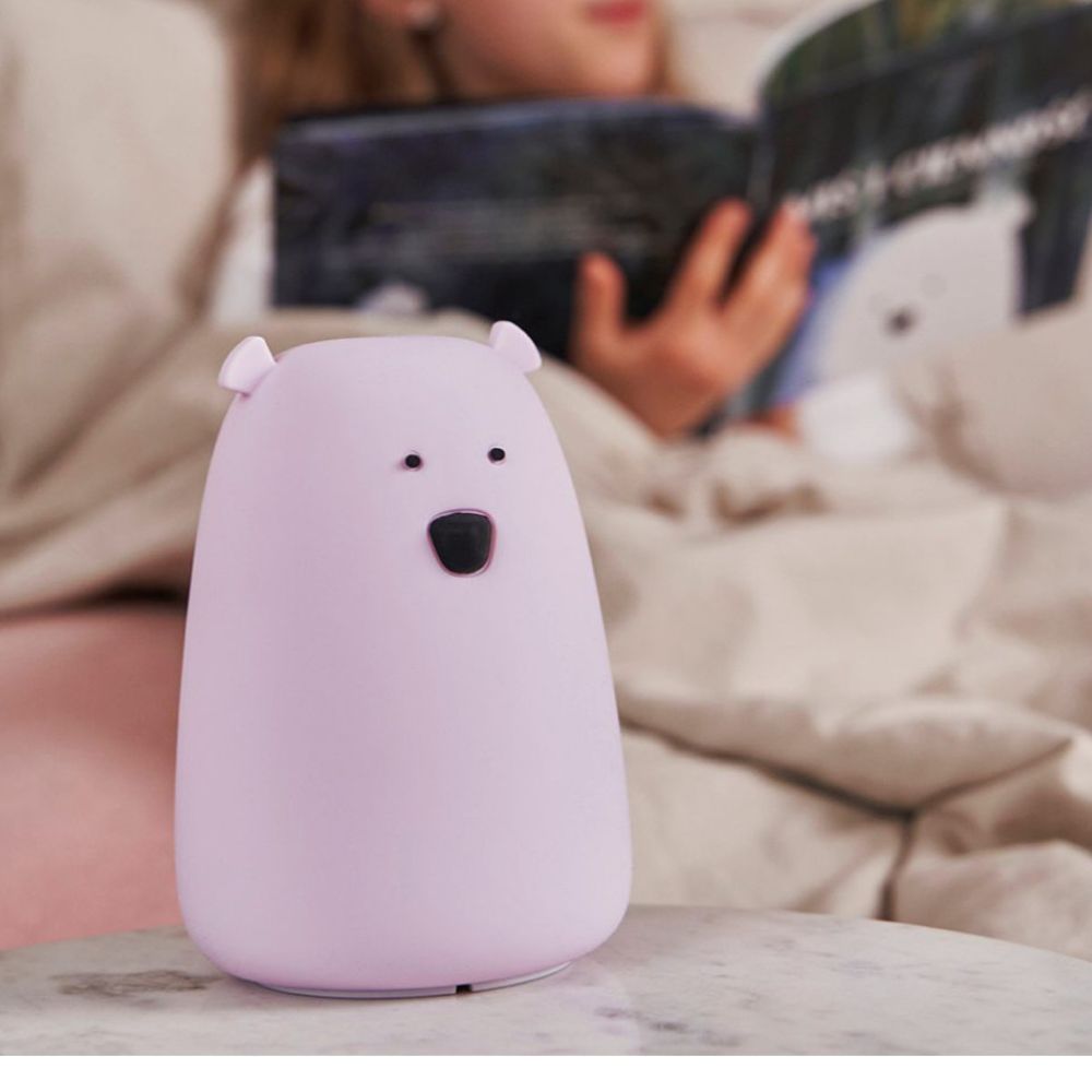 RABBIT AND FRIENDS naktinė lemputė MEŠKUTIS, LEVANDA