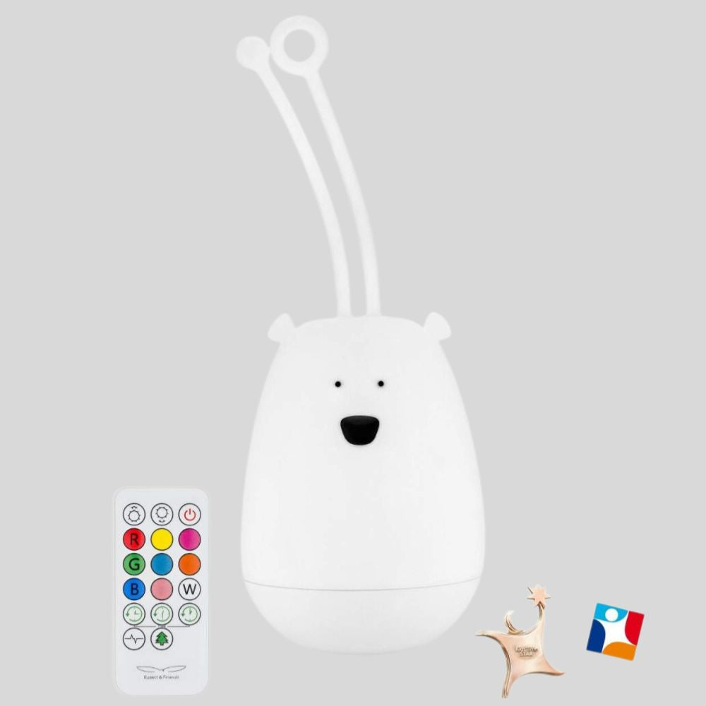 RABBIT AND FRIENDS naktinė pakabinama lemputė vaikams, MEŠKUTIS